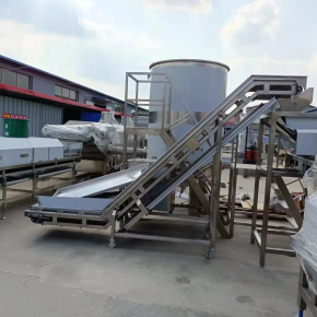 Fried corn and coated peanut production line are delivered to Greece